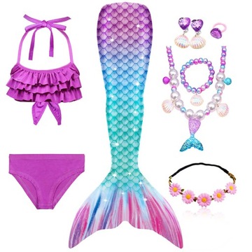 STRÓJ KĄPIELOWY OGON SYRENY ARIEL SYRENKA BIKINI