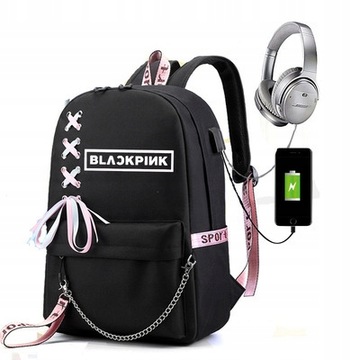 BLACKPINK Same USB Backpack Charging Student