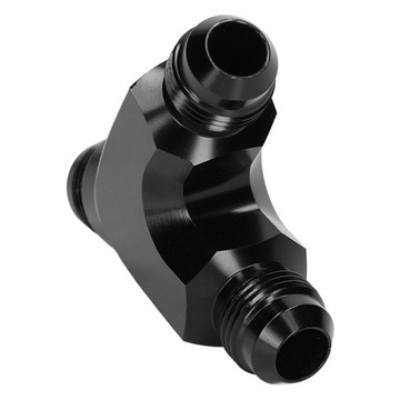 Черный анодированный трехходовой Y-образный адаптер для крепления на блоке из алюминия QJ