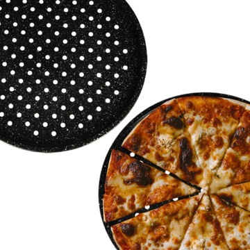 BLACHA DO PIZZY OKRĄGŁA 33 cm FORMA DO PIECZENIA STALOWA