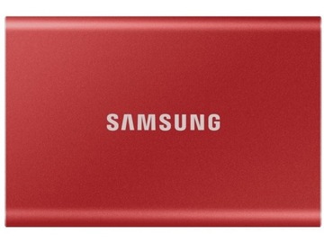 Портативный твердотельный накопитель Samsung T7 500 ГБ 3.2 Gen. 2 Красный