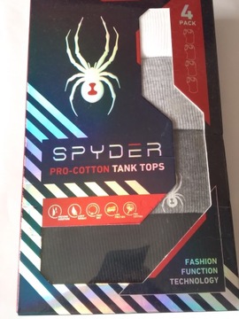 SPYDER KOSZULKI BEZ RĘKAWÓW ROZM. S 4 PAK