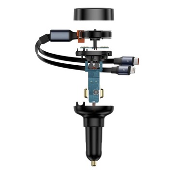 АВТОМОБИЛЬНОЕ ЗАРЯДНОЕ УСТРОЙСТВО BASEUS FAST USB-C с КАБЕЛЕМ USB-C/Lightning 60 Вт