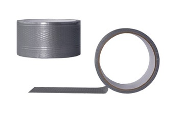 TAŚMA SREBRNA WZMACNIANA 50mm / 10m UNIWERSALNA