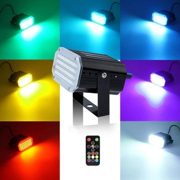 DJ RGB DISCO LIGHTING СТРОБОСКОПИЧЕСКАЯ ЛАМПА ДЛЯ ВЕЧЕРИНКИ С ДИСТАНЦИОННЫМ УПРАВЛЕНИЕМ