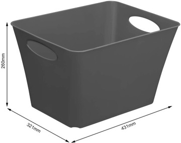 Корзина для хранения Rotho LIVING 24л антрацит