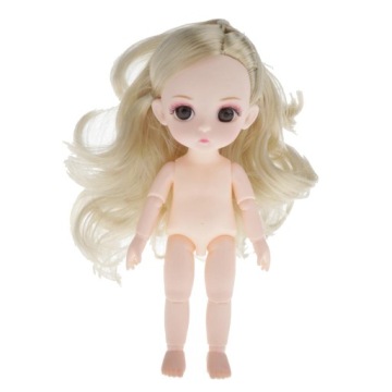BJD Doll Боді 1/12 Bjd Doll BJD Жовте кучеряве волосся