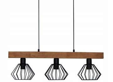 LAMPA WISZĄCA/SUFITOWA LED LOFT DREWNO DRUCIAK 021