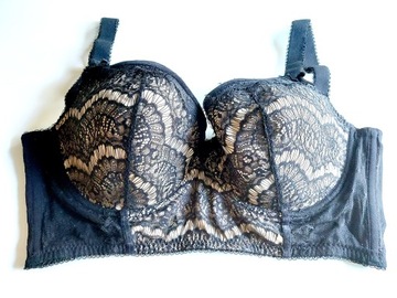 70G UK 32G Debenhams usztywniany koronkowy longline ET2922