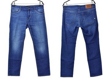 HUGO BOSS JEANS SPODNIE REGULAR FIT MĘSKIE MAINE SLIM W34 L30