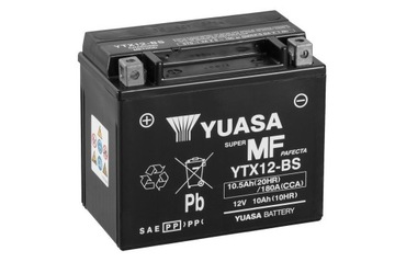 Akumulator motocyklowy Yuasa YTX12-BS 10.5Ah 180A URUCHOMIONY!!!