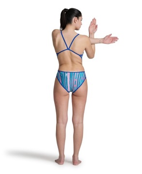 Strój kąpielowy Arena REVERSIBLE SWIMSUIT CHALLENGE ROYAL MULTI 38