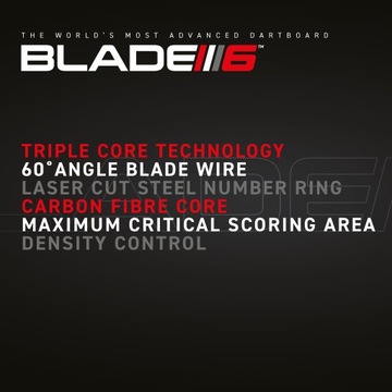 Profesjonalna Tarcza Dart Sizalowa Winmau BLADE 6 Triple Core