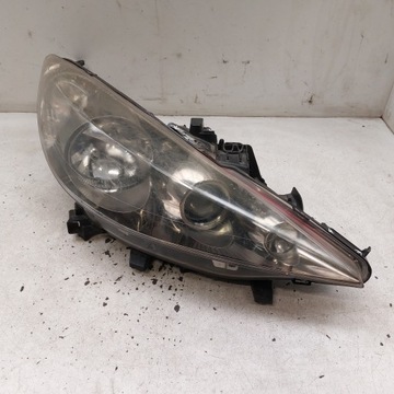 PEUGEOT 207 LAMPA PRAWA PRZEDNIA SOCZEWKA VALEO