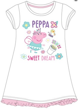 Koszula nocna krótki rękaw ŚWINKA PEPPA Piżama 116
