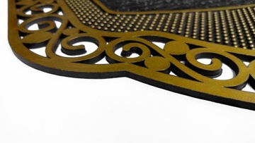 WYCIERACZKA WEJŚCIOWA ZEWNĘTRZNA MASYWNA ZŁOTA POD DRZWI DO BUTÓW STYLOWA