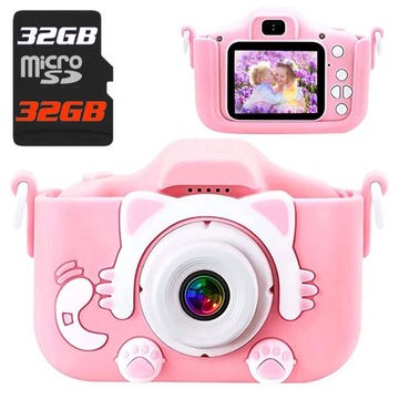 Цифровая камера детская камера HD 1080P + 32GB
