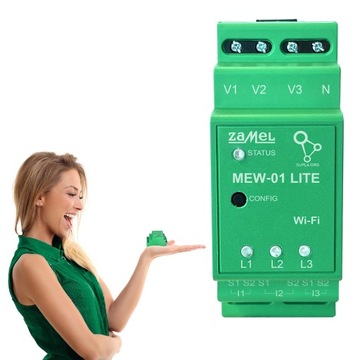 MONITOR ENERGII ELEKTR WI-FI MEW-01 Lite SUPLA inteligentny dom smart home