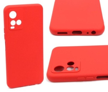 Etui Silicon Case do Vivo Y21 / Y21S / Y33S czerwo