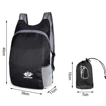 СКЛАДНОЙ МАЛЕНЬКИЙ ТУРИСТИЧЕСКИЙ РЮКЗАК, ПРОЧНЫЙ, ЛЕГКИЙ ДЛЯ МУЖЧИН И ЖЕНЩИН