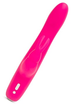 Вибратор Happy Rabbit Slimline Curve Rabbit, розовый