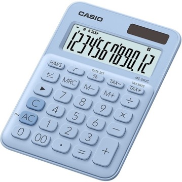 Kalkulator biurowy Casio MS-20UC pastelowy błękit
