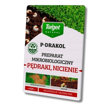 TARGET Natural P-Drakol Pędraki Nicienie Regeneruje i Wzmacnia TRAWNIK 50g