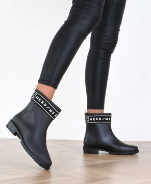 MATT WELLING SOOTS, ЧЕРНЫЕ БОТИНКИ С НАДПИСЬЮ 38