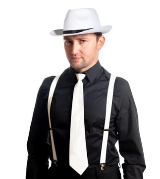 Zestaw gangstera lata 20 Strój Gangster 3 elementy