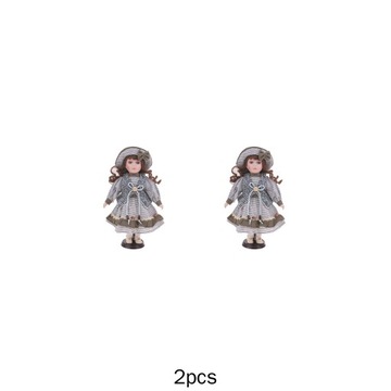 2x Jednoczęściową porcelanową lalkę Urocza