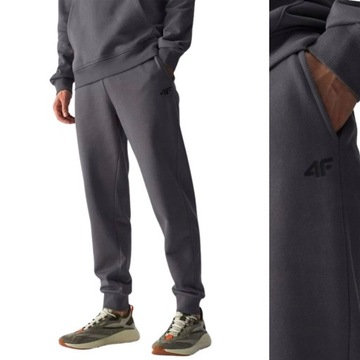 SPODNIE MĘSKIE 4F DRESOWE SPORTOWE JOGGERY DRESY NA CO DZIEŃ
