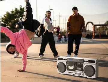 RETRO BOOMBOX MD44538 RADIO DAB+ FM BLUETOOTH KASETA CD-MP3 USB 2x10W