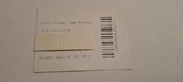 RUCH CHORZÓW - ŚLĄSK WROCŁAW 28-10-2023