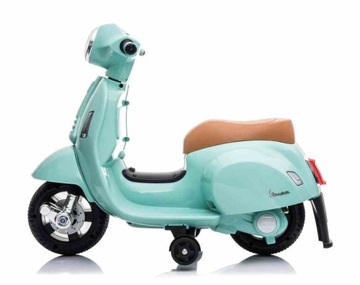 Самокат Vespa на аккумуляторе, бирюзовый