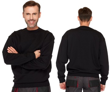 Bluza dresowa JHK SWRA 290 może być robocza i nie tylko męska CZARNA r.S