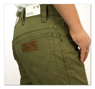 Wrangler Texas Green męskie spodnie jeansy W33 L30