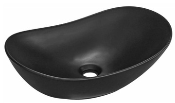UMYWALKA CERAMICZNA OWALNA CZARNY MAT LUM-30