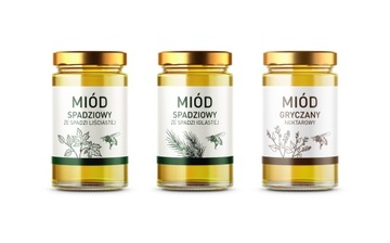 Etykiety na MIÓD SPADZIOWY IGLASTY - 100szt.