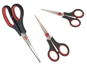 Универсальные офисные ножницы, набор из 3 предметов, острые, 3 размера