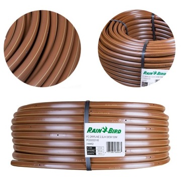 Linia kroplująca brązowa z kompensacją 100m Rain Bird PCD 16 mm
