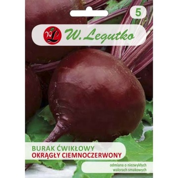 Burak ćwikłowy Okrągły Ciemnoczerwony Legutko 20g