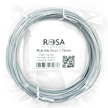 PLA-Silk 1,75mm Silver 100g