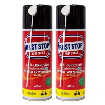 RUST STOP RUST CHECK ANTI-CORROSION 400 zestaw x2