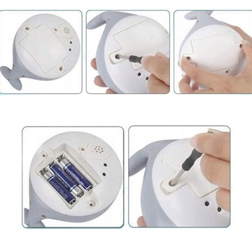 WIELORYBEK FONTANNA DO KĄPIELI ŚWIECĄCY ZABAWKA DO WANNY BIAŁY WOOPIE