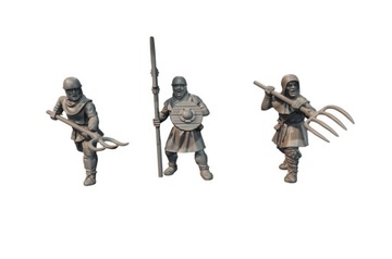 Peasant Spearmen - x1 - Włócznicy Motłoch
