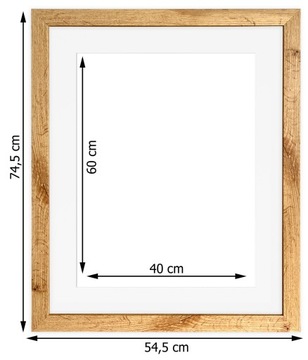 Фоторамка 40х50 пассе Пандора дуб вотан