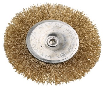 SZCZOTKA DRUCIANA 100mm MOSIĄDZOWANA NA WIERTARKĘ