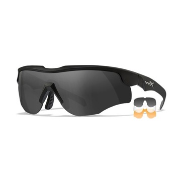 Okulary Wiley X Rogue Comm 2852 3in1 Grey/Clear/Light Rust Matte Black Fram