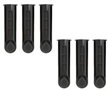 6 filtrów do butelki Dafi SOFT i SOLID czarny