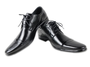 Eleganckie skórzane buty wizytowe 1432 MARKA nr 47